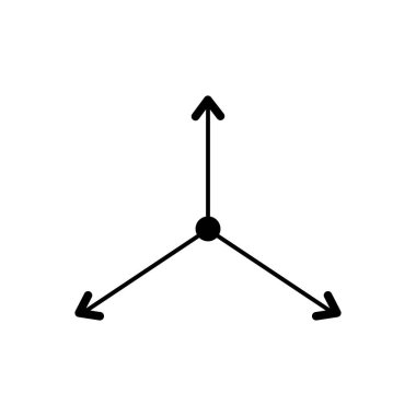 katı siyah ok simgesini 