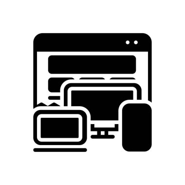 Adaptif katı siyah simgesi