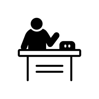 Sunum için katı siyah simgesi 