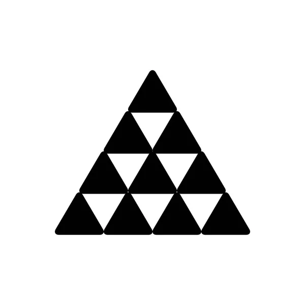 Solides Schwarzes Symbol Für Den Aufbau — Stockvektor
