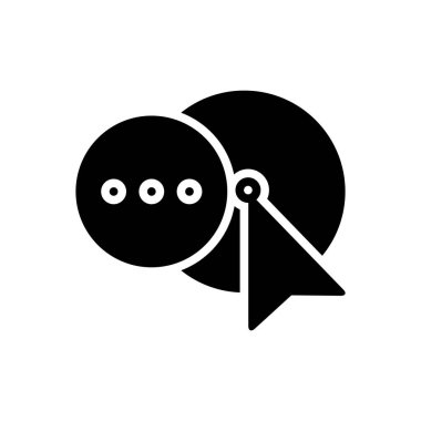 Grafik aracı için katı siyah simgesi