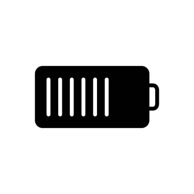 Pil için katı siyah simgesi 