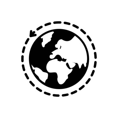 Global için katı siyah simgesi