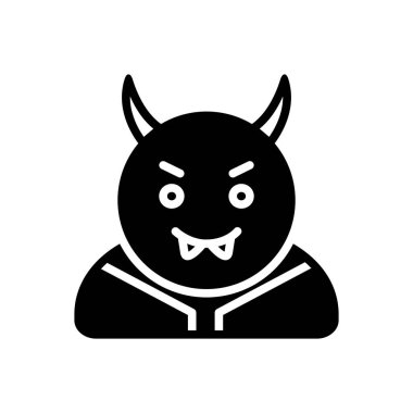 Kötülük için katı siyah simgesi