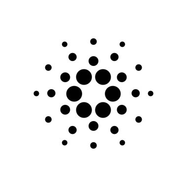  Düz renk simge Cardano Coin 
