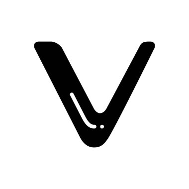  Vechain için düz renk simgesi