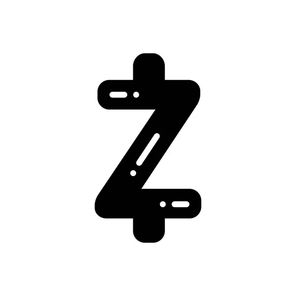 Enfärgad Ikon För Zcash — Stock vektor