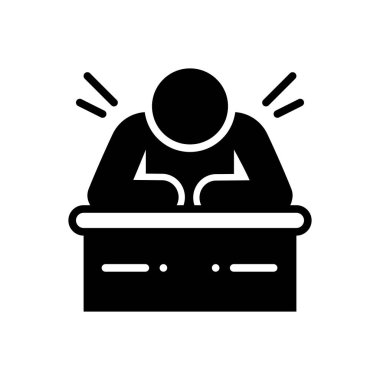  Sluggish katı siyah simgesi  