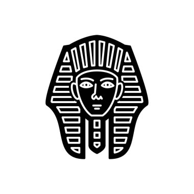 Mısır yüz katı siyah simgesi