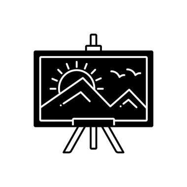 Boyama için katı siyah simgesi 