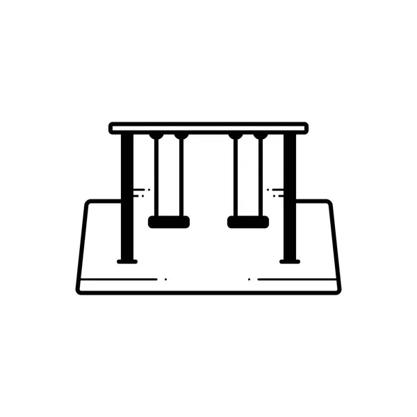 Піктограма Суцільного Кольору Гойдалок — стоковий вектор