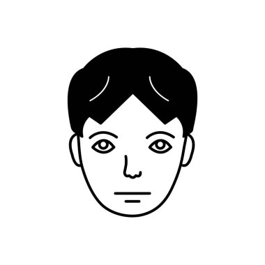 Üzgün yüz katı siyah simgesi