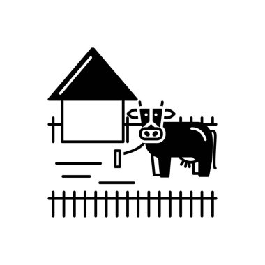 Endüstriyel katı siyah simgesi 