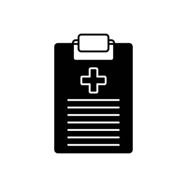 Doktor raporuna katı siyah simgesi