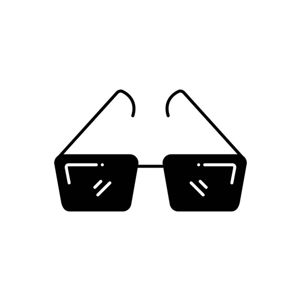 Icono Negro Sólido Para Opticianry — Vector de stock