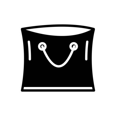  Çanta çanta için katı siyah simgesi