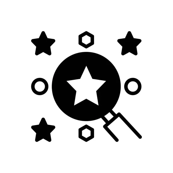 Solides Schwarzes Symbol Für Die Beste Wahl — Stockvektor