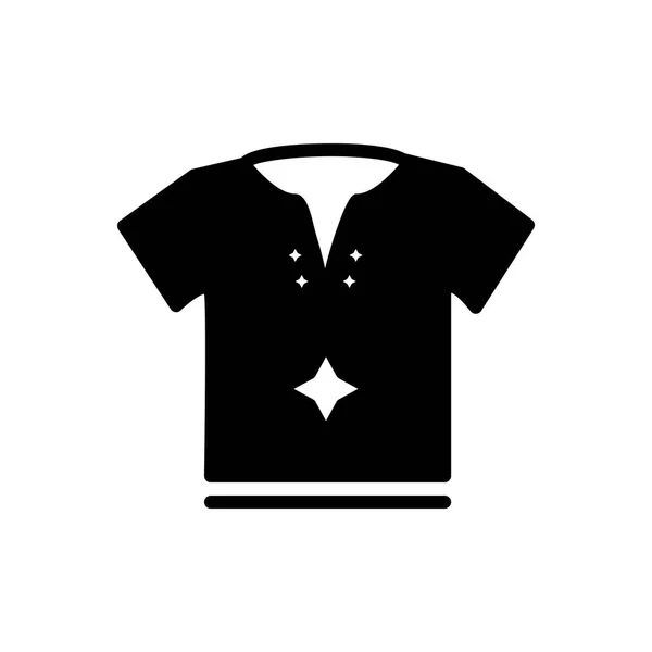 Icono Negro Sólido Para Camiseta — Archivo Imágenes Vectoriales