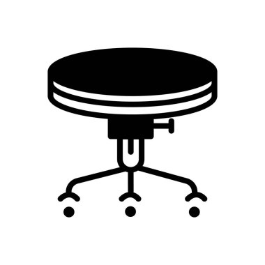  Dışkı bar katı siyah simgesi 