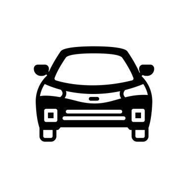  Araba motor için katı siyah simgesi