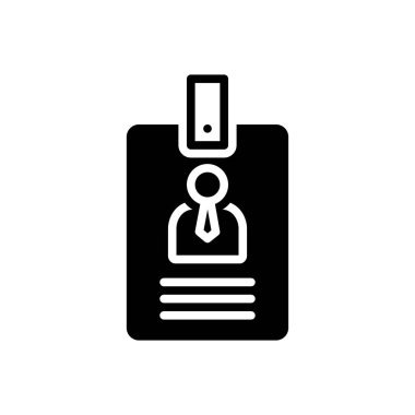 Staj eğitim için katı siyah simgesi