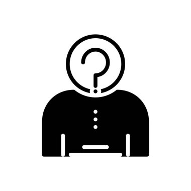 Anonim bilinmeyen katı siyah simgesi