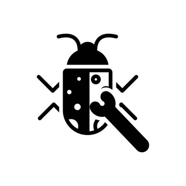 Hata düzeltme için katı siyah simgesi