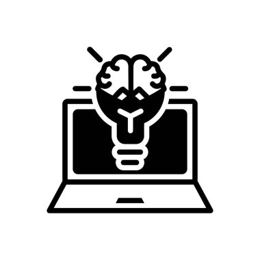 Yaratıcı kampanyalar için katı siyah simgesi