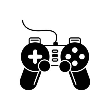 kutusu joystick x katı siyah simgesi