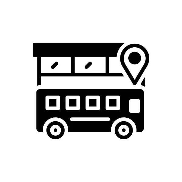 Localização do autocarro — Vetor de Stock