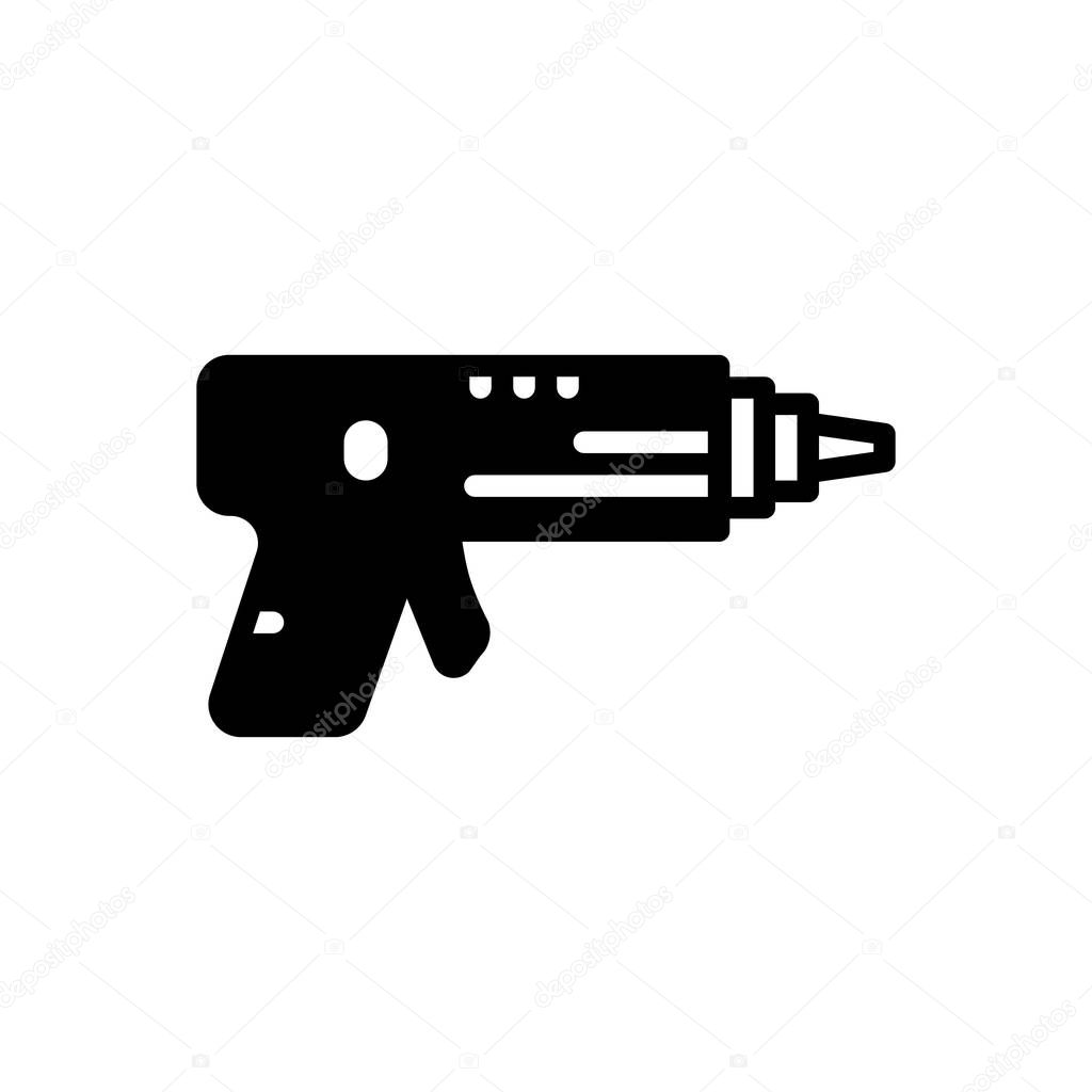 Solid black Icon for lasertag airsoft