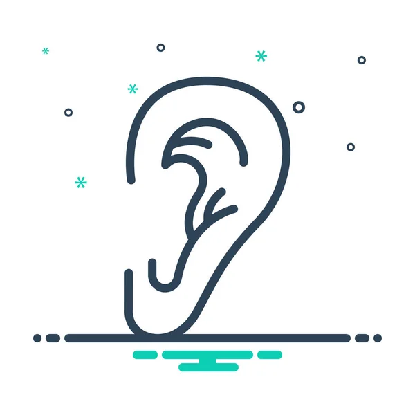 Oído — Vector de stock