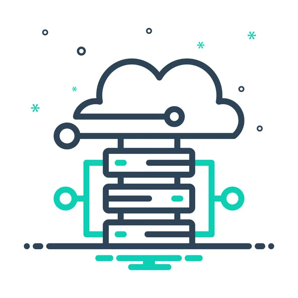 Cloud Hosting — Stockvektor