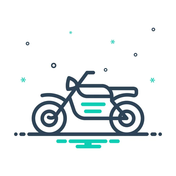 Motocicleta — Vector de stock