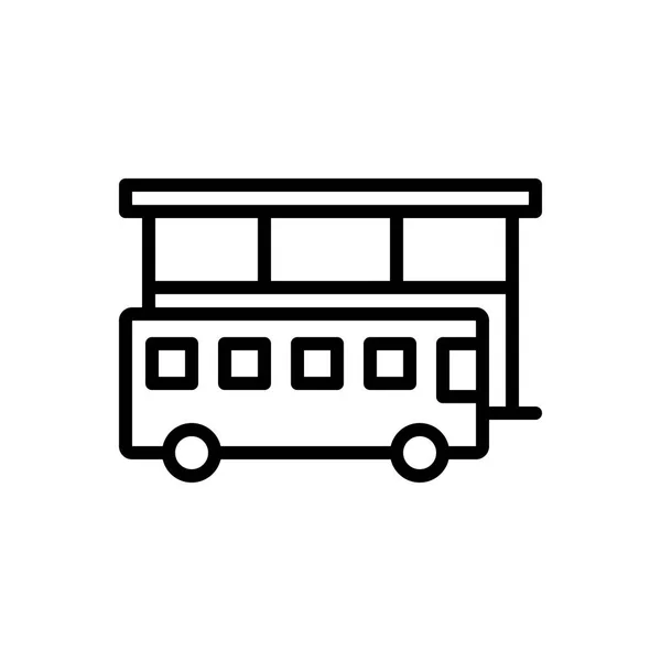 Остановка автобуса — стоковый вектор