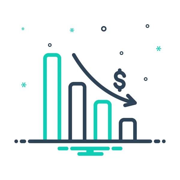 Gráfico de agotamiento — Vector de stock