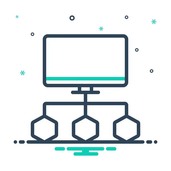 Conecte el gráfico de flujo de datos — Archivo Imágenes Vectoriales