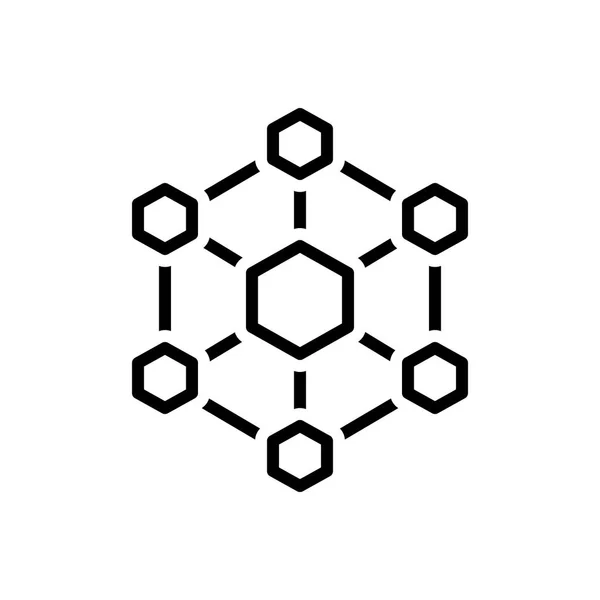 Шестиугольные связи — стоковый вектор