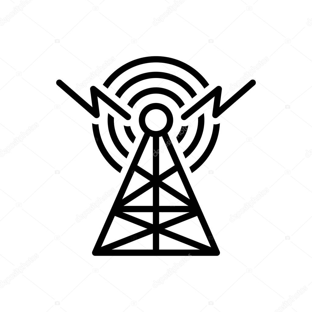 Black line icon for sync of data information,transfer