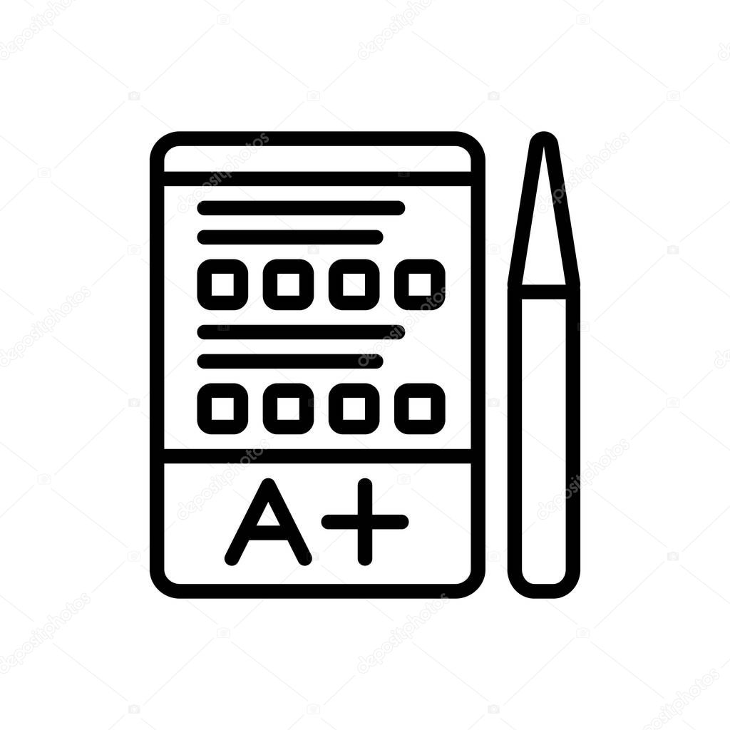 Black line icon for open book,open,book