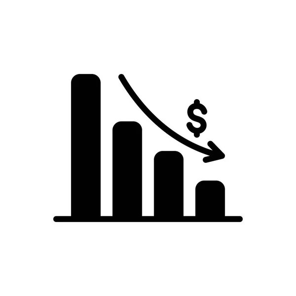 Gráfico de esgotamento — Vetor de Stock