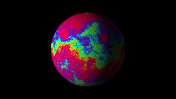 Planète ou étoile colorée abstraite. alpha mat 