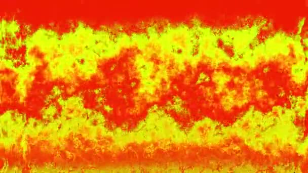 Increíble maravilloso colorido rojo amarillo abstracto coloridas olas de fuego. patrón o textura de fondo móvil. elementos gráficos dinámicos de movimiento. 4K — Vídeo de stock