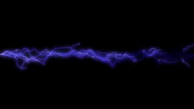 Elektrik çatırdıyor. Elektrik kavisli soyut bir arkaplan. Gerçekçi yıldırım çarpması