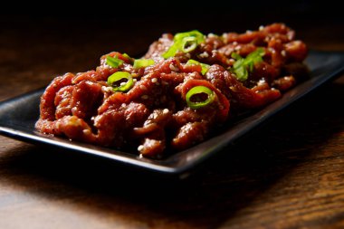 Ham Marine Korece Barbekü sığır Bulgogi karanlık moody aydınlatma