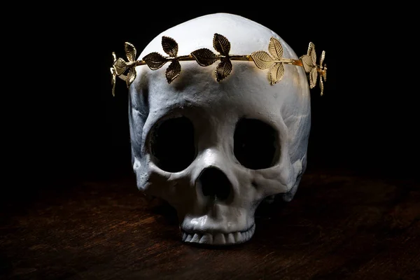 왕이나 왕비의 두개골에는 왕관을 — 스톡 사진