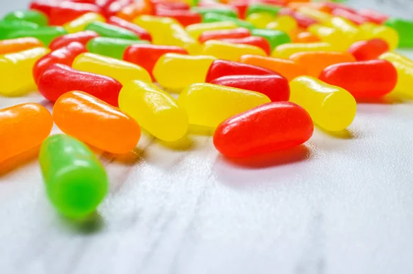 Renkli Şeker Jöle Fasulye Gummies Meyve Aromalı — Stok fotoğraf