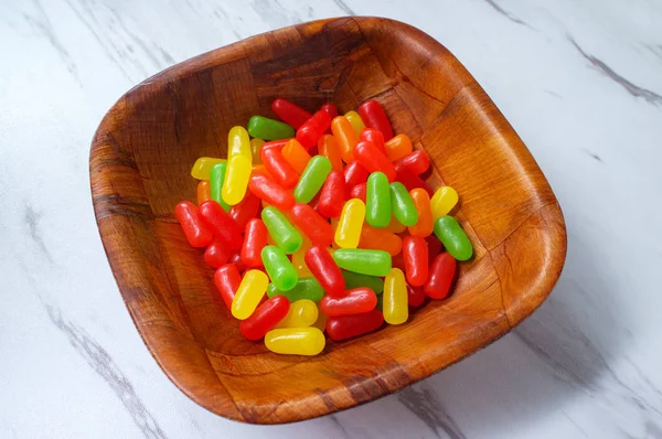 Gominolas Caramelo Coloridas Con Sabor Fruta — Foto de Stock