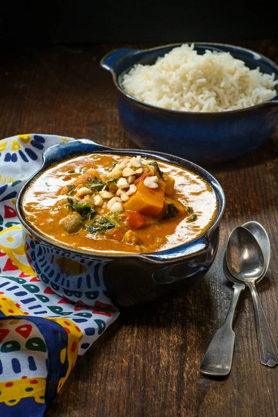 Estofado de cacahuete de pollo africano — Foto de Stock