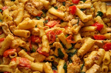 Rigatoni Tavuk Sebze Alfredo
